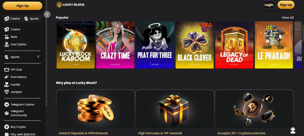 Como ganhar dinheiro no casino lucky block em Portugal